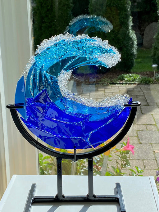 Beach Wave 1 - Artfest Ontario - Beach Wave Glass Art - Glass Art