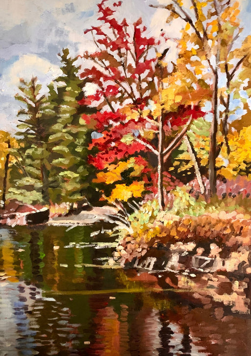Colour Reflections from a Picnic Area, Cloyne ON - Artfest Ontario - Lynne Ryall Art - Paintings, Artwork & Sculpture