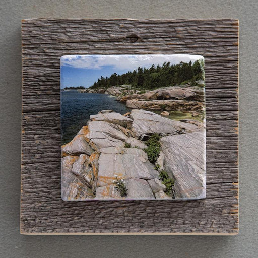 Franklin Syncline Rocks - On Barn Board 6537 - Artfest Ontario - Art On Stone - Photography