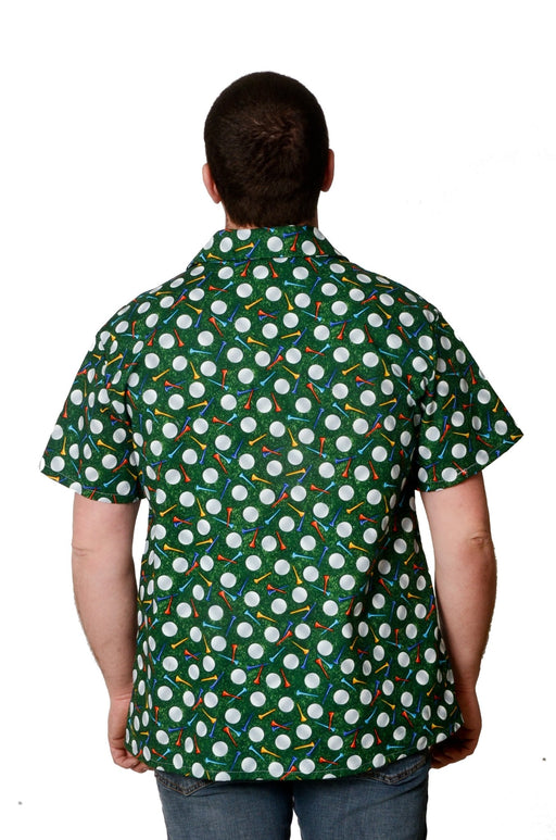 Golfer's Delight Pattern - Hawaiian Casual Shirt - Artfest Ontario - Joe-Feak - Clothing & Accessories