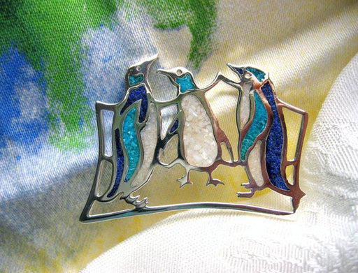 March of the Penguin Pendant - Artfest Ontario - Delicate Touch Jewellery - Fine Jewellery