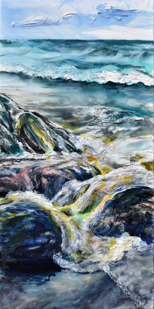 Veiled Rocks, 2019 - Artfest Ontario - Celina Melo - Paintings, Artwork & Sculpture