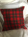Vintage Red Tartan Home Decor Pillow - Artfest Ontario - Julie's Home Decor - Home Decor