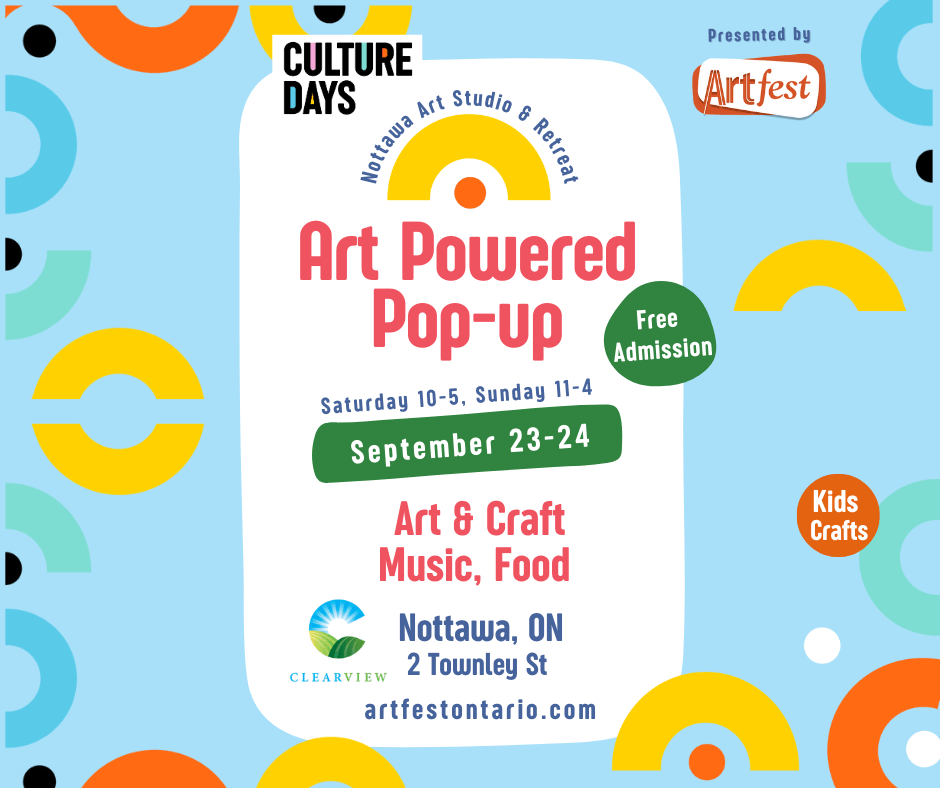 Art Powered Pop-up: Celebrating Creativity and Culture in Nottawa, ON - Artfest Ontario