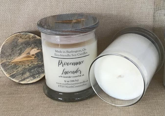 PROVENANCE LAVENDER WITH LAVENDER ESSENTIAL OIL by North Country Candle - Artfest Ontario