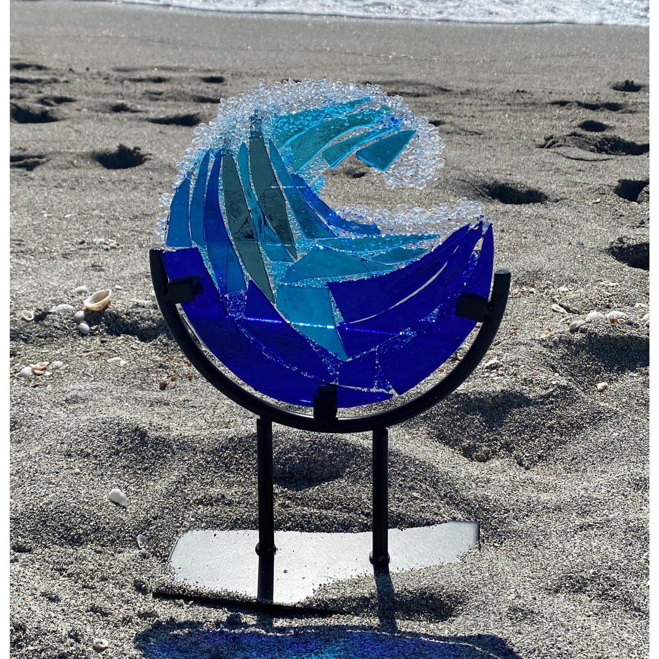 Beach Wave Glass Art - Artfest Ontario