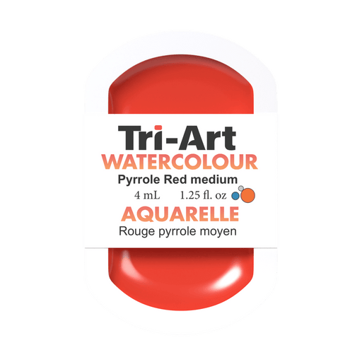 Tri-Art Water Colours - Pyrrole Red Medium - Artfest Ontario