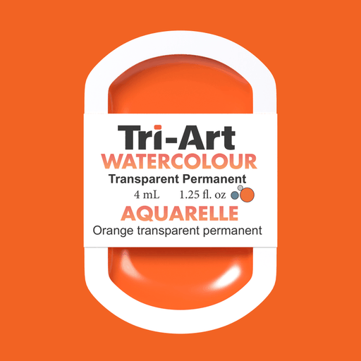 Tri-Art Water Colours - Transparent Permanent Orange - Artfest Ontario