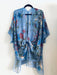 Dusty Blue Floral Sheer Kimono - Artfest Ontario - Halina Shearman Designs - Sheer Kimono