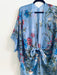 Dusty Blue Floral Sheer Kimono - Artfest Ontario - Halina Shearman Designs - Sheer Kimono