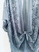Grey with White Floral Sheer Kimono - Artfest Ontario - Halina Shearman Designs - Sheer Kimono