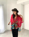 Hot Pink Butterfly Sheer Kimono - Artfest Ontario - Halina Shearman Designs - Sheer Kimono