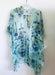 Mint Green and Blue Floral Sheer Kimono - Artfest Ontario - Halina Shearman Designs - Sheer Kimono