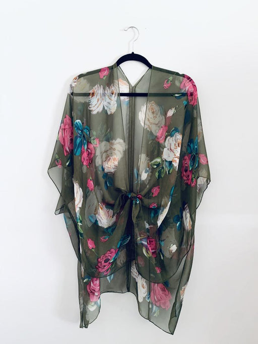 Olive Rose Sheer Kimono - Artfest Ontario - Halina Shearman Designs - Sheer Kimono