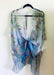 Ombré Blue Floral Sheer Kimono - Artfest Ontario - Halina Shearman Designs - Sheer Kimono