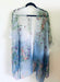 Ombré Blue Floral Sheer Kimono - Artfest Ontario - Halina Shearman Designs - Sheer Kimono