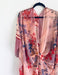 Pink Abstract Sheer Kimono - Artfest Ontario - Halina Shearman Designs - Sheer Kimono
