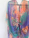 Purple and Orange Abstract Floral Sheer Kimono - Artfest Ontario - Halina Shearman Designs - Sheer Kimono