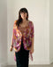 Purple and Orange Leaves Sheer Kimono - Artfest Ontario - Halina Shearman Designs - Sheer Kimono