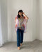 Purple and Pink Floral Ultra Sheer Kimono - Artfest Ontario - Halina Shearman Designs - Sheer Kimono