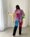 Purple and Yellow Floral Sheer Kimono - Artfest Ontario - Halina Shearman Designs - Sheer Kimono