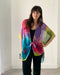 Purple and Yellow Floral Sheer Kimono - Artfest Ontario - Halina Shearman Designs - Sheer Kimono