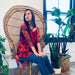 Red Leaf Sheer Kimono - Artfest Ontario - Halina Shearman Designs - Sheer Kimono