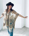 Tan Sheer Burnout Kimono - Artfest Ontario - Halina Shearman Designs - Sheer Kimono