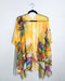 Yellow Floral Sheer Kimono - Artfest Ontario - Halina Shearman Designs - Sheer Kimono