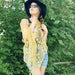 Yellow Lace Draped Shawl - Artfest Ontario - Halina Shearman Designs - Draped Shawl