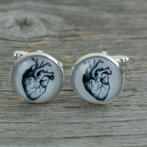 Anatomical heart Cuff links - Artfest Ontario - Lisa Young Design - Cuff Links