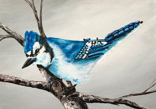 Art In A Box - Blue Jay - Artfest Ontario - Janet Liesemer's Art -
