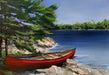 Art In A Box - Red Canoe - Artfest Ontario - Janet Liesemer's Art -