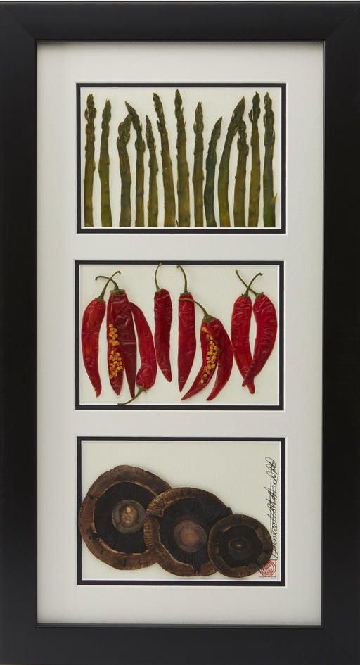 Asparagus, Peppers, and Mushrooms - Artfest Ontario - Botanical Art By Diane - Vegetable Art