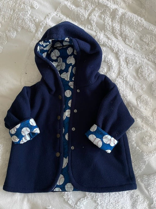 Baseball Star Polar Fleece Reversible Jacket - Artfest Ontario - Muffin Mouse Creations - Clothing & Accessories