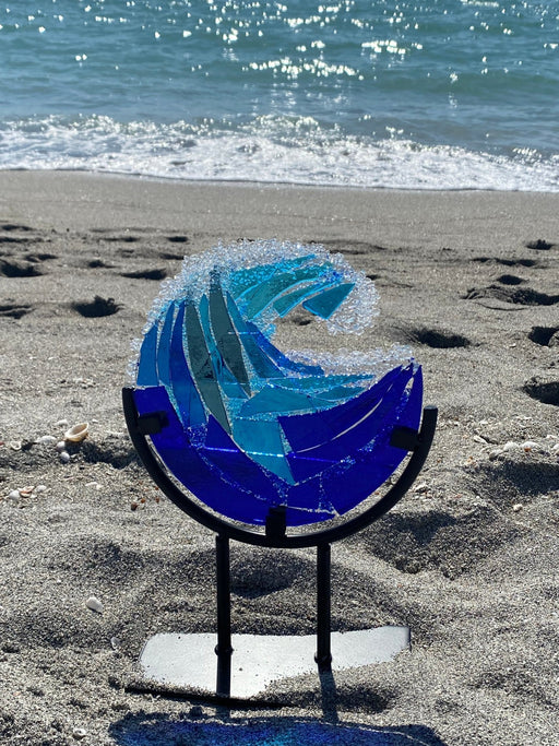 Beach Wave 2 - Artfest Ontario - Beach Wave Glass Art - Glass Art