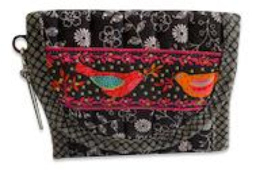 Black Everyday Pocket Wallet - Artfest Ontario - EMA Design Treasures - Quilted Products