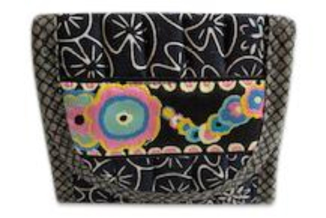 Black Everyday Pocket Wallet - Artfest Ontario - EMA Design Treasures - Quilted Products