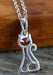 Cat charm Silver Necklace - Artfest Ontario - Lisa Young Design - Charm Necklaces