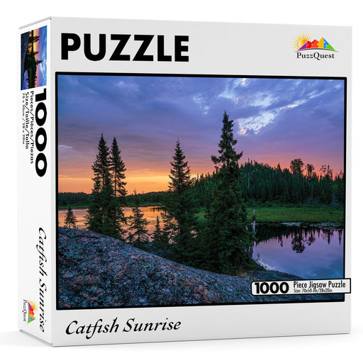 Catfish Sunrise Jigsaw Puzzle - Artfest Ontario - PuzzQuest - Toys & Games