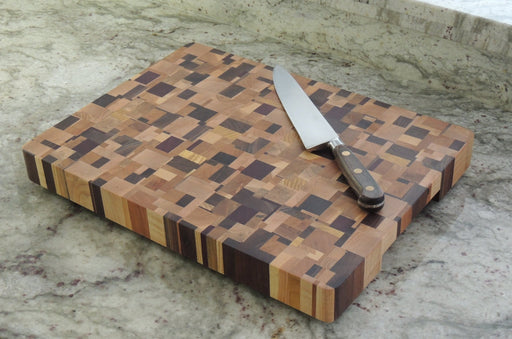 Chaotic Rectangle Pattern Cutting Board - Artfest Ontario - Kevin's Offcuts - woodwork
