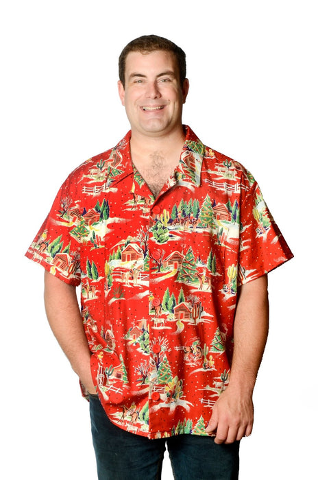 Christmas in the Country - Hawaiian Shirt - Artfest Ontario - Joe-Feak - Clothing & Accessories