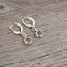 Circle dangle sterling silver earrings - Artfest Ontario - Lisa Young Design - Earrings