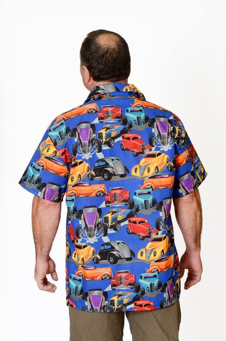 Classic Cars Retro Pattern - Hawaiian Shirt - Artfest Ontario - Joe-Feak - Clothing & Accessories