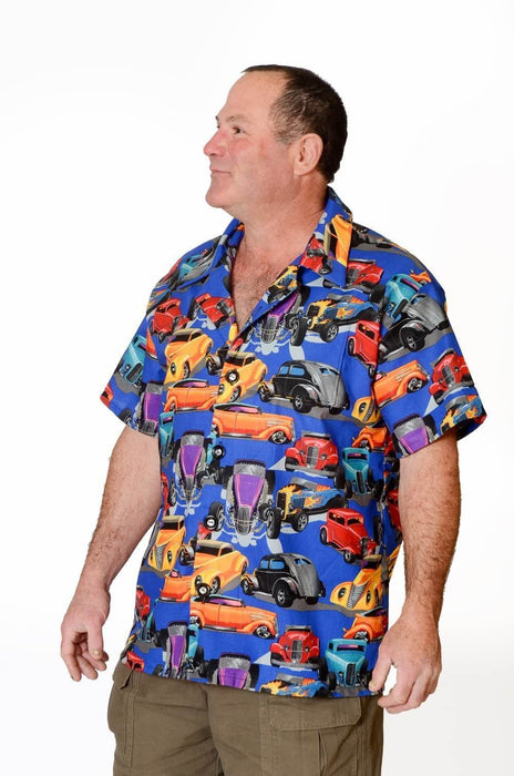 Classic Cars Retro Pattern - Hawaiian Shirt - Artfest Ontario - Joe-Feak - Clothing & Accessories
