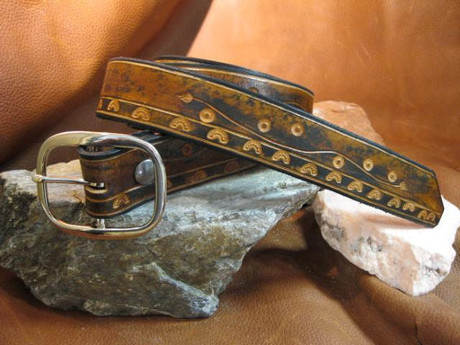 Classic tooling River and mountain - Artfest Ontario - Gu krea..shun - Leather belts