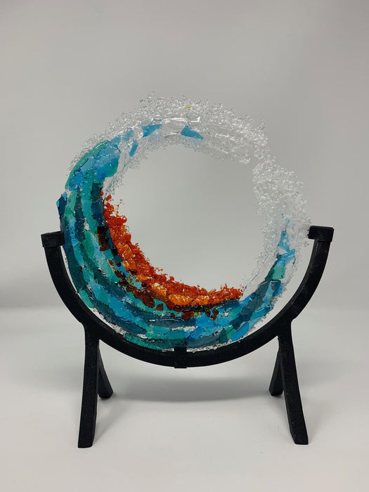 Coastal Waves 8" - Artfest Ontario - Shardz Art Glass - Glass Work