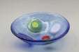 COSMOS Sky Blue Olive Bowl - Artfest Ontario - Georgian Bay Art Glass - Glass Art
