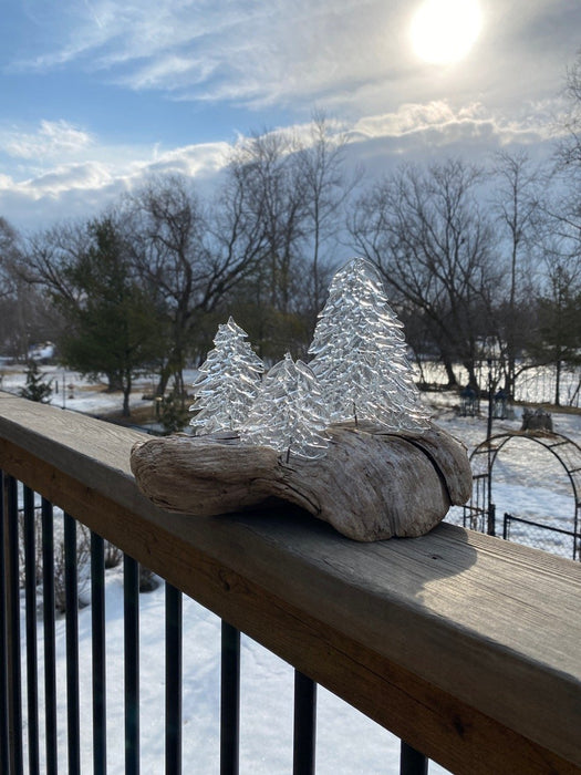 Crystal Ice Trees (Triple) - Artfest Ontario - Shardz Art Glass - Glass Work