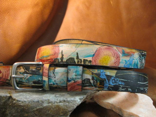 Desert and the artists impression of Clint - Artfest Ontario - Gu krea..shun - Leather belts
